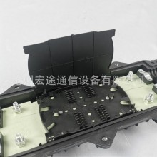 24芯大D型光缆接头盒 二进二出卧式光纤接续包D型熔纤包熔接盒