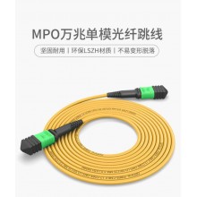 MPO万兆光纤跳线 MPOAPC-MPOAPC LSZH单模B极性跳线3米光