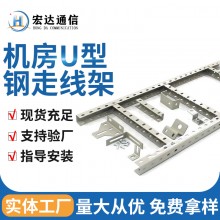 厂家直销 U型钢走线架600mm 梯式桥架 数据中心综合布线 爬梯架