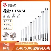 双频2.4G 5G 5.8G全向高增益WiFi天线 蓝牙室外基站 N头玻璃钢天线