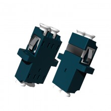 光纤耦合器 LC-LC双工电信级光纤连接器适配器对接头法兰盘小方头