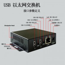 2+1网络USB交换机适用苹果安卓手机有线充电同时上网无需WiFi数据