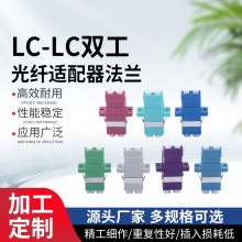 双工LC光纤法兰盘 光纤连接器 法兰耦合器 LC-LC双工光纤适配器