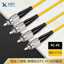 光纤跳线批发 工程级单模双芯光纤跳线 2.0LC-LC双芯接线