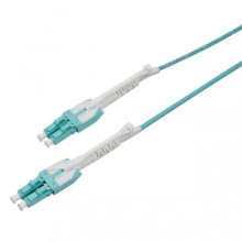 LC-LC多模万兆OM3光纤跳线推拉手柄式一管双芯机房尾纤电信级3米